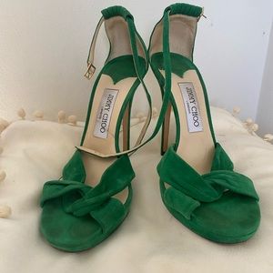 Emerald green Jimmy choos 💚